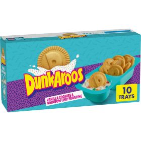 Vanilla Cookies and Rainbow Chip Frosting Snack Packs â€“ 1 oz, 10 Count, Portable Dunking Treat