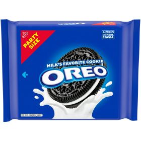 Chocolate Sandwich Cookies â€“ Party Size, 24.16 oz, Resealable Pack, Made with Real Cocoa