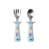 2-Pack Toddler Fork & Spoon Set with Handle Guards â€“ Stainless Steel, Easy-Grip, BPA-Free, Ages 9+ Months