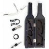 5-Piece Wine Bottle Accessory Set â€“ Corkscrew, Pourer, Stopper, Foil Cutter & Drip Collar in Bottle-Shaped Case