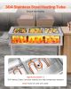 3-Pan Commercial Food Warmer Steam Table with Independent Temperature Control