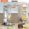 VEVOR Commercial French Fry Cutter with 4 Replacement Blades, 1/4â€³ and 3/8â€³ Blade Easy Dicer Chopper, 6-wedge Slicer and 6-wedge Apple Corer