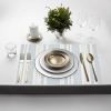 Set of 6 Reversible Placemats â€“ 12"x18", PVC & Polyester Blend, Non-Slip, Heat & Tear Resistant, Washable