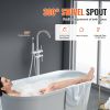 VEVOR Freestanding Bathtub Faucet Floor Mount Two Water Modes 360Â° for Bathing
