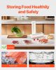 Vacuum Sealer Bags 2 Rolls 11 In x 50 Ft Non-BPA Food Grade Sealing Storage Bag
