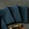 4-Pack Cotton Bar Mop Kitchen Towels â€“ Navy, Ultra-Absorbent, Machine Washable, 16"x18"