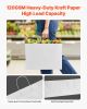 Kraft Paper Bags with Handles 50Pcs 16x6x12 in Party Shopping Retail Bag White