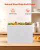 Kraft Paper Bags with Handles 50Pcs 16x6x12 in Party Shopping Retail Bag White