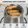 The food-grade 304 stainless steel oil drain can effectively separate oil residue from broths, broths and sauces